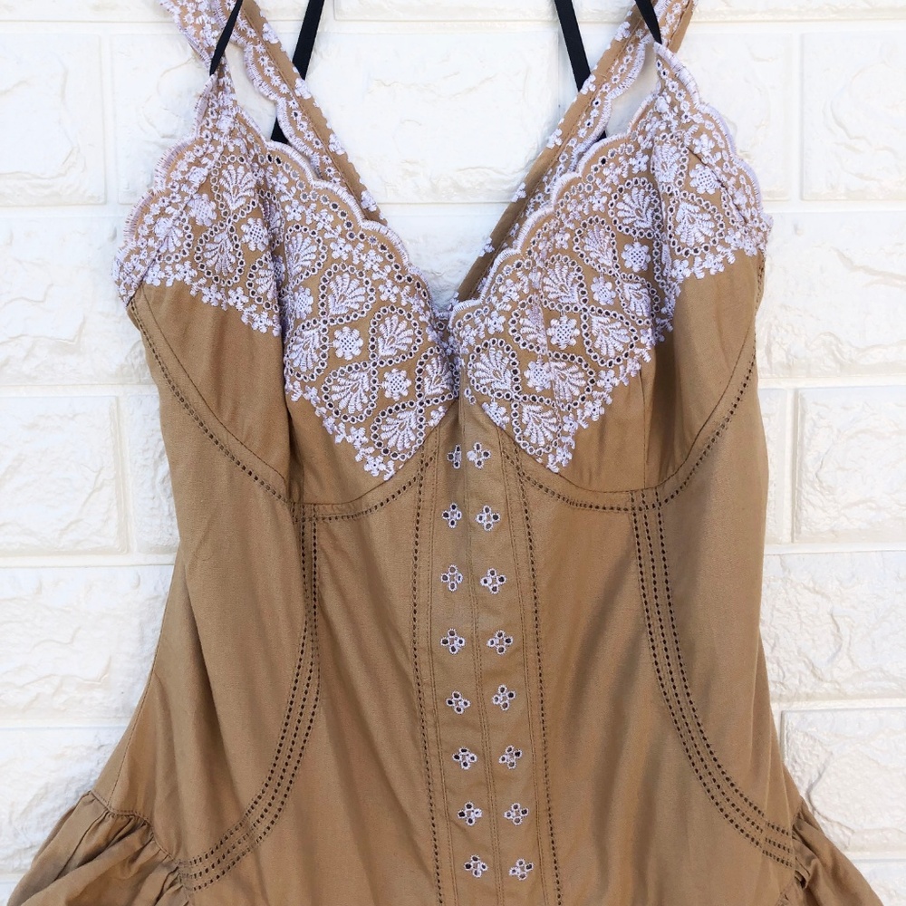 Betsey Johnson Tiered Eyelet Western Layered Dress - Picture 2 of 8